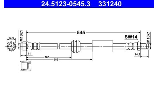 Brake Hose, Image 2