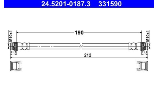 Brake Hose, Image 2
