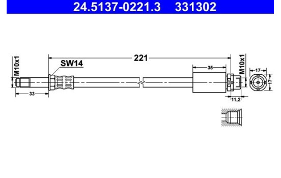 Brake Hose, Image 2
