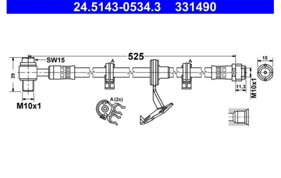 Brake Hose, Image 2