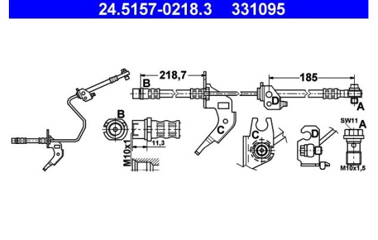 Brake Hose, Image 2