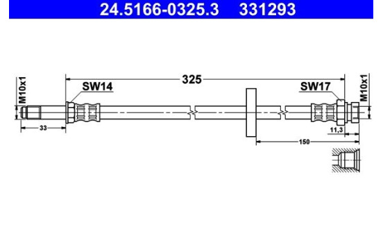 Brake Hose, Image 2