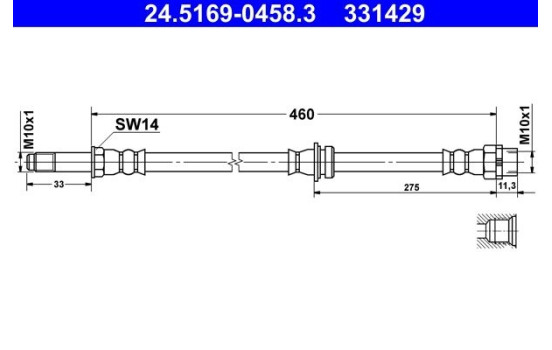 Brake Hose, Image 2