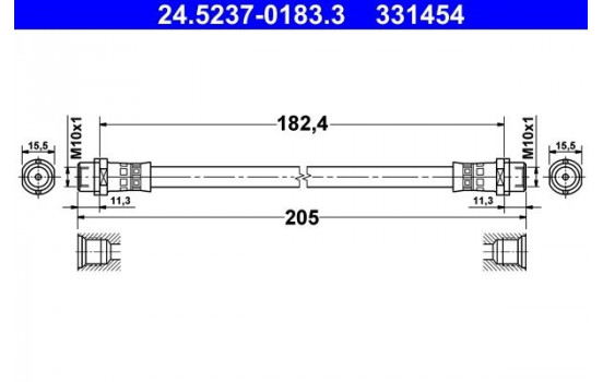 Brake Hose, Image 2