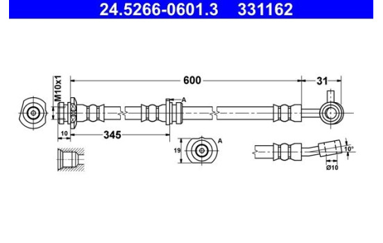 Brake Hose, Image 2