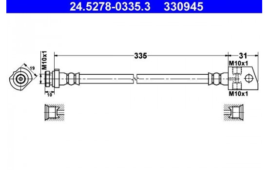 Brake Hose, Image 2