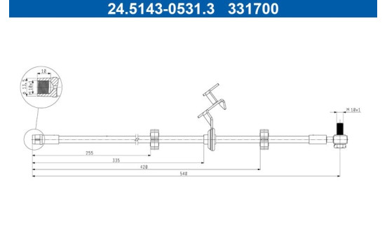 Brake hose, Image 2