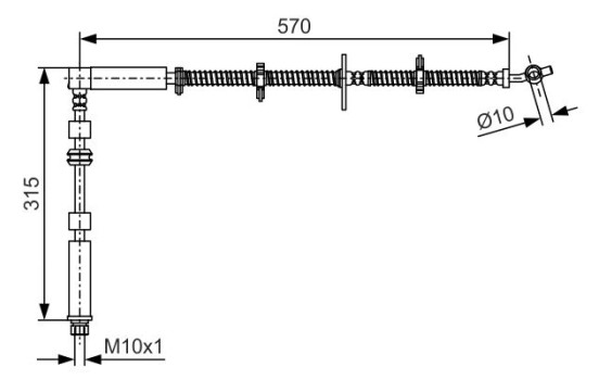 Brake Hose, Image 2