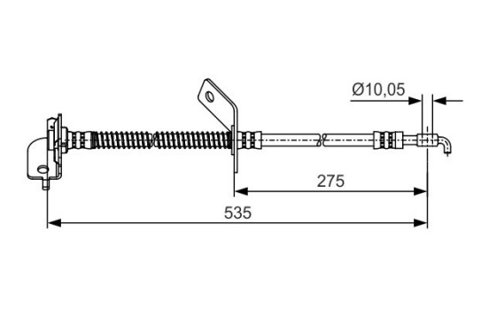 Brake Hose, Image 2