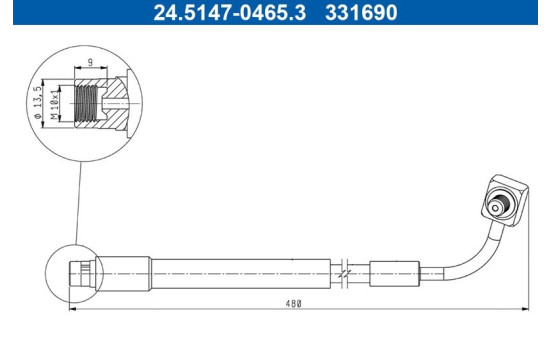Brake hose, Image 2