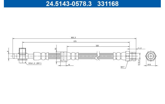 Brake Hose, Image 2
