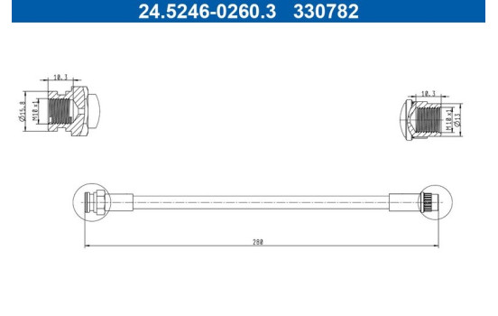 Brake Hose, Image 2