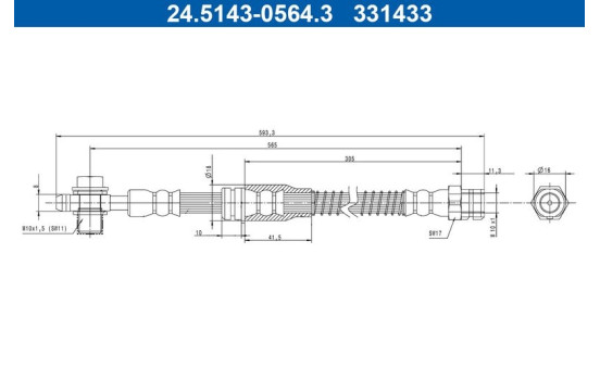 Brake Hose, Image 2