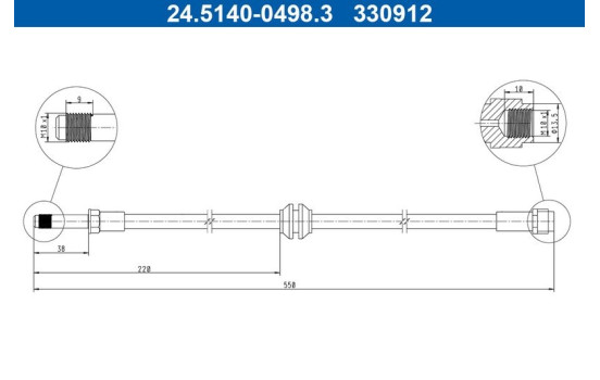 Brake Hose, Image 2