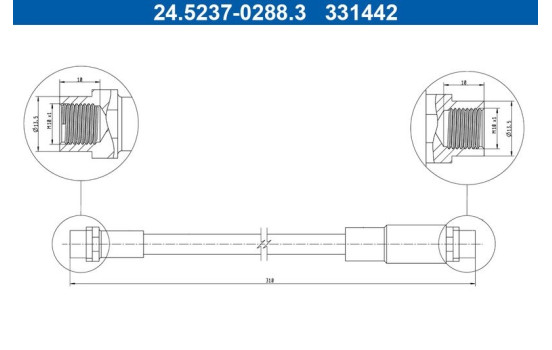 Brake Hose, Image 2