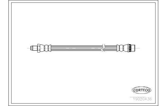FLEXIBLE DE FREIN RUN. SUPER5-REN.