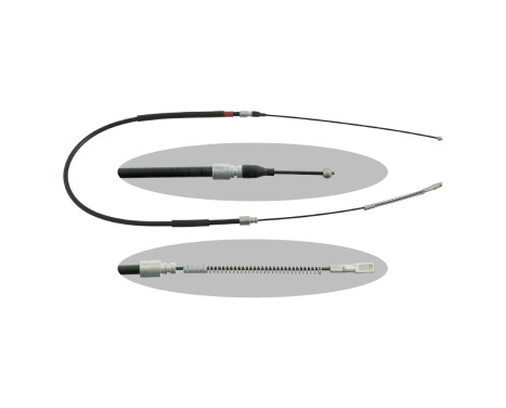 Cable, parking brake 01657 FEBI