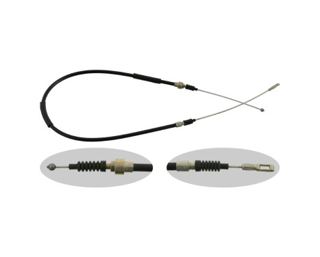 Cable, parking brake 02088 FEBI