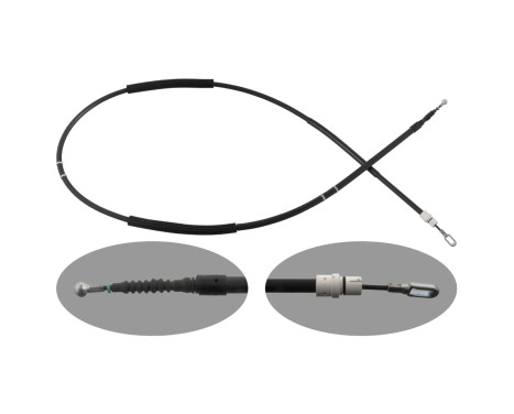 Cable, parking brake 100563 FEBI