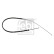 Cable, parking brake 106227 FEBI, Thumbnail 2