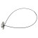 Cable, parking brake 108705 FEBI