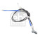 Cable, parking brake 108960 FEBI, Thumbnail 2