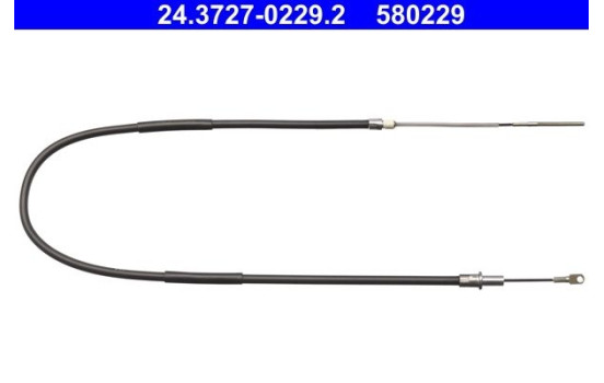 Cable, parking brake 24.3727-0229.2 ATE, Image 2