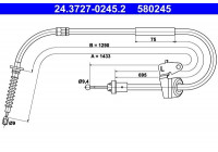 Cable, parking brake 24.3727-0245.2 ATE
