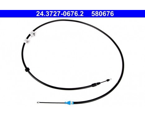 Cable, parking brake 24.3727-0676.2 ATE, Image 2
