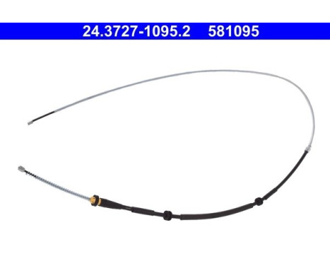 Cable, parking brake 24.3727-1095.2 ATE, Image 2