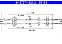 Cable, parking brake 24.3727-1821.2 ATE