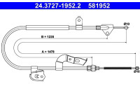 Cable, parking brake 24.3727-1952.2 ATE