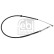 Cable, parking brake 49593 FEBI, Thumbnail 2