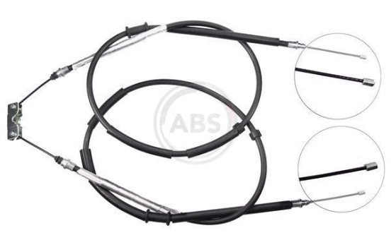 Cable, parking brake K10025 ABS, Image 2