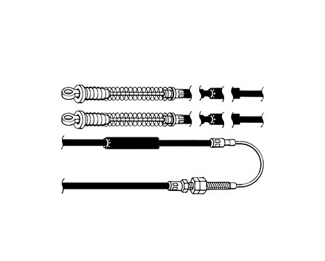 Cable, parking brake K10275 ABS, Image 2