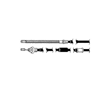 Cable, parking brake K10537 ABS, Image 2