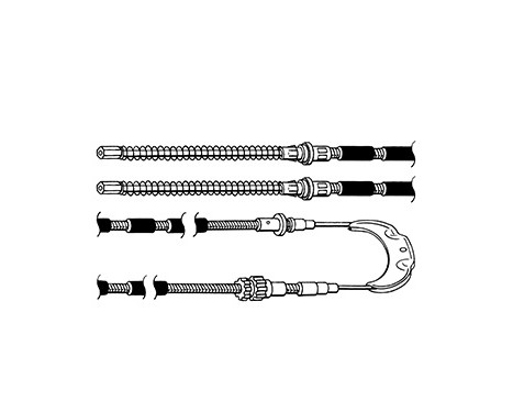 Cable, parking brake K10635 ABS, Image 2