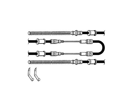 Cable, parking brake K10875 ABS, Image 2