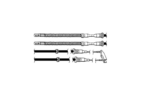 Cable, parking brake K11275 ABS, Image 2
