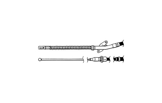 Cable, parking brake K11328 ABS, Image 2