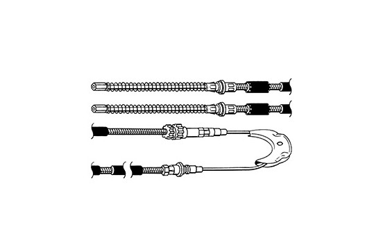 Cable, parking brake K12025 ABS, Image 2