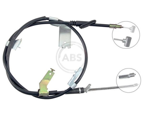 Cable, parking brake K12037 ABS, Image 2