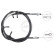 Cable, parking brake K13986 ABS, Thumbnail 2