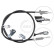 Cable, parking brake K17337 ABS, Thumbnail 3