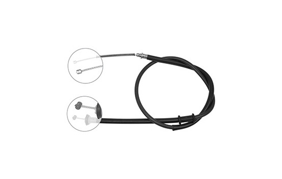 Cable, parking brake K18126 ABS, Image 2