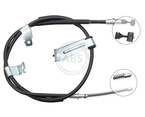 Cable, parking brake K19009 ABS, Image 2