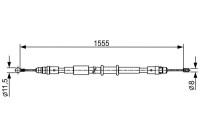 Cable, parking brake