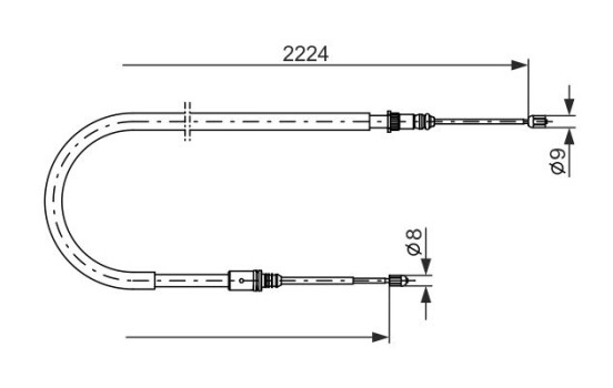 Cable, parking brake