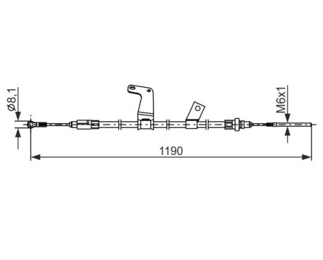 Cable, parking brake, Image 4