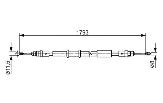 Cable, parking brake